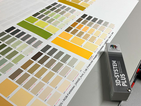 Ausdrucke der RGB-Farbfelder im Farbprofil eciRGBv2.